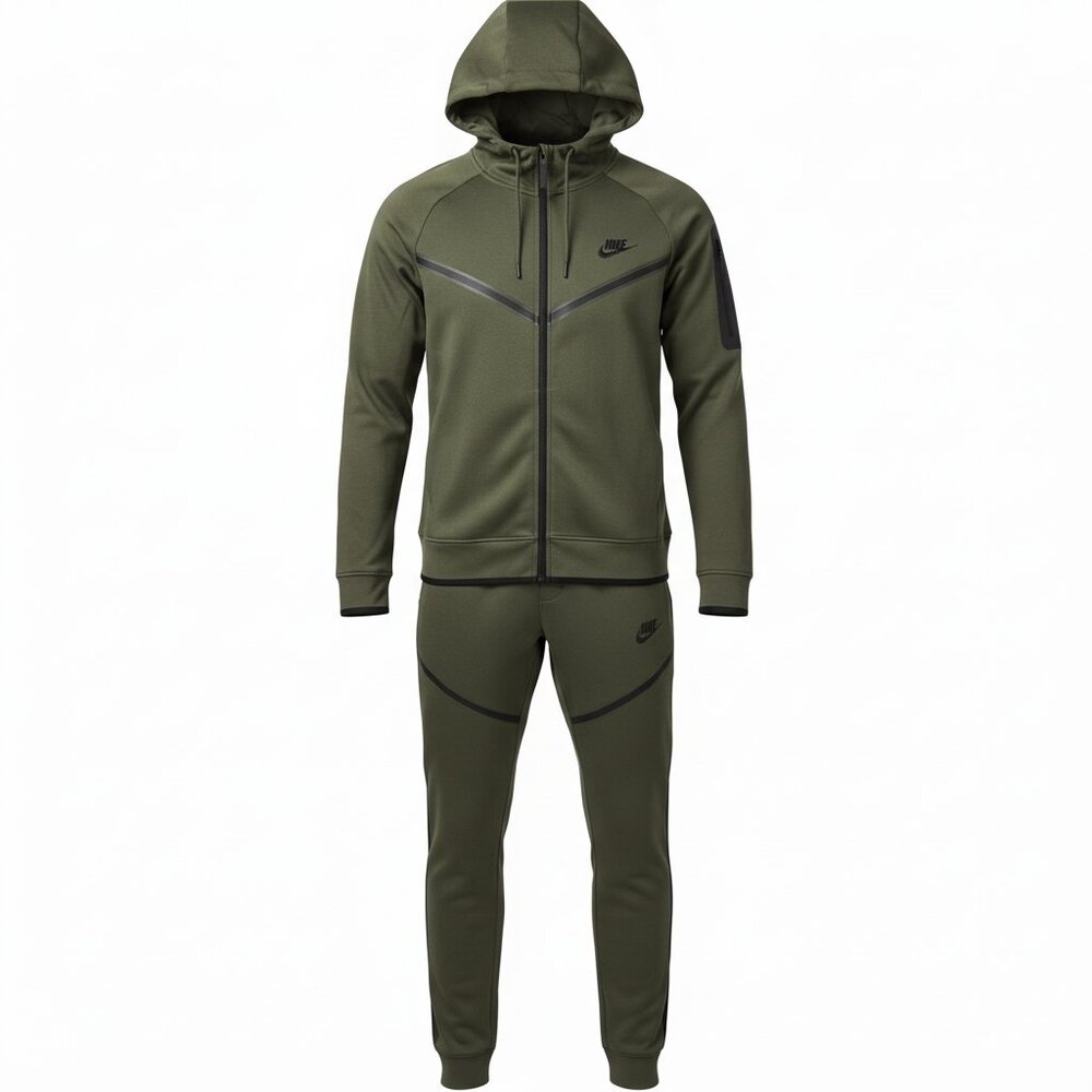 Nike Tracksuit Suit – Olive Green – Men’s – New Size Small, Medium